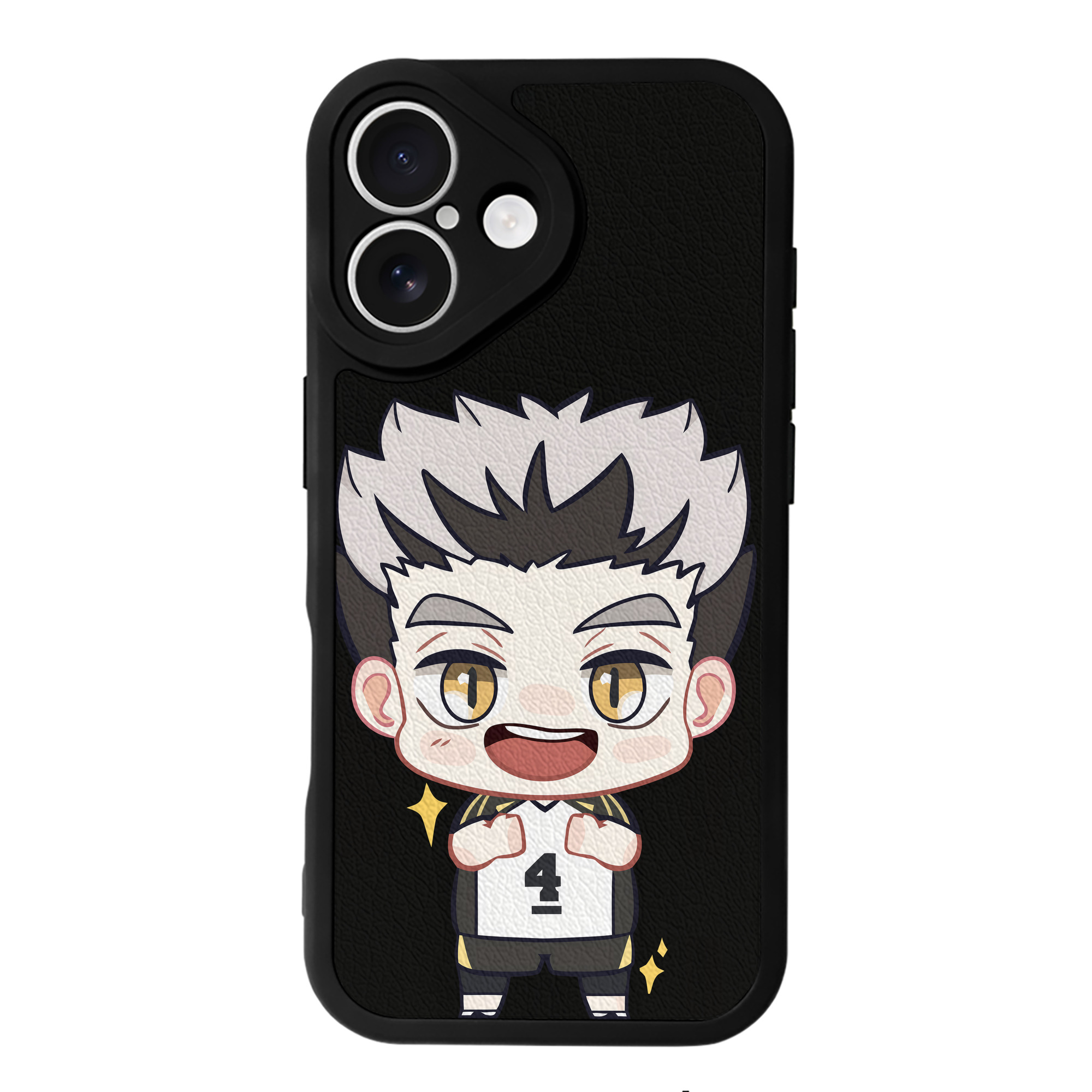（画像用） ハイキュー!! Haikyu!! 【iPhone 16シリーズ対応】シリコンスマホケース（レザー調） 材質：シリコン